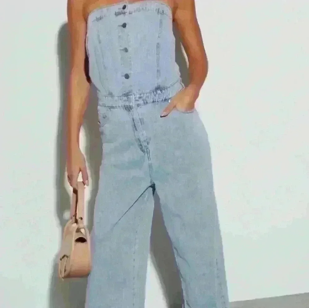Gilli Denim Sleeveless Jumpsuit Size 2 #94